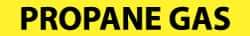 NMC - Pipe Marker with Propane Gas Legend and No Graphic - 1-1/2 to 2" Pipe Outside Diam, Black on Yellow - Apex Tool & Supply