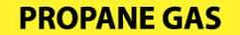NMC - Pipe Marker with Propane Gas Legend and No Graphic - 1-1/2 to 2" Pipe Outside Diam, Black on Yellow - Apex Tool & Supply