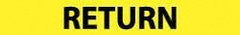 NMC - Pipe Marker with Return Legend and No Graphic - 1-1/2 to 2" Pipe Outside Diam, Black on Yellow - Apex Tool & Supply