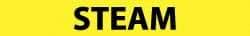 NMC - Pipe Marker with Steam Legend and No Graphic - 1-1/2 to 2" Pipe Outside Diam, Black on Yellow - Apex Tool & Supply