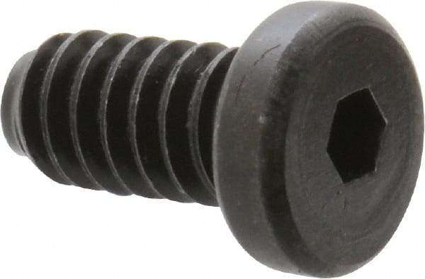 Holo-Krome - #10-24 UNC Hex Socket Drive, Low Socket Cap Screw - Alloy Steel, Black Oxide Finish, Fully Threaded, 3/8" Length Under Head - Apex Tool & Supply