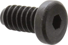 Holo-Krome - #10-24 UNC Hex Socket Drive, Low Socket Cap Screw - Alloy Steel, Black Oxide Finish, Fully Threaded, 3/8" Length Under Head - Apex Tool & Supply
