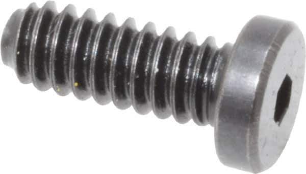 Holo-Krome - #10-24 UNC Hex Socket Drive, Low Socket Cap Screw - Alloy Steel, Black Oxide Finish, Fully Threaded, 1/2" Length Under Head - Apex Tool & Supply