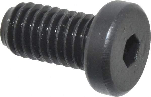 Holo-Krome - #10-32 UNF Hex Socket Drive, Low Socket Cap Screw - Alloy Steel, Black Oxide Finish, Fully Threaded, 3/8" Length Under Head - Apex Tool & Supply