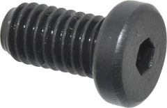 Holo-Krome - #10-32 UNF Hex Socket Drive, Low Socket Cap Screw - Alloy Steel, Black Oxide Finish, Fully Threaded, 3/8" Length Under Head - Apex Tool & Supply