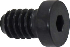 Holo-Krome - 1/4-20 UNC Hex Socket Drive, Low Socket Cap Screw - Alloy Steel, Black Oxide Finish, Fully Threaded, 3/8" Length Under Head - Apex Tool & Supply