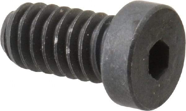 Holo-Krome - 1/4-20 UNC Hex Socket Drive, Low Socket Cap Screw - Alloy Steel, Black Oxide Finish, Fully Threaded, 1/2" Length Under Head - Apex Tool & Supply