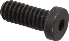 Holo-Krome - 1/4-20 UNC Hex Socket Drive, Low Socket Cap Screw - Alloy Steel, Black Oxide Finish, Fully Threaded, 5/8" Length Under Head - Apex Tool & Supply
