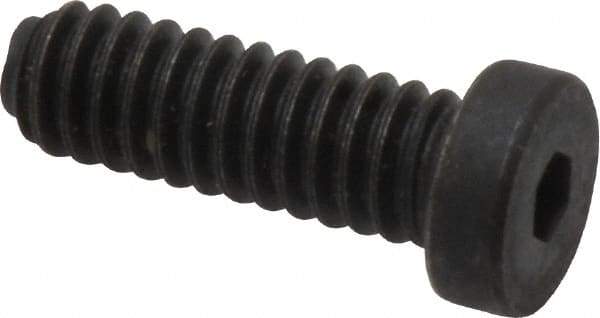 Holo-Krome - 1/4-20 UNC Hex Socket Drive, Low Socket Cap Screw - Alloy Steel, Black Oxide Finish, Fully Threaded, 3/4" Length Under Head - Apex Tool & Supply