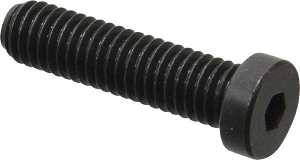 Holo-Krome - 3/8-16 UNC Hex Socket Drive, Low Socket Cap Screw - Alloy Steel, Black Oxide Finish, Fully Threaded, 1-1/2" Length Under Head - Apex Tool & Supply