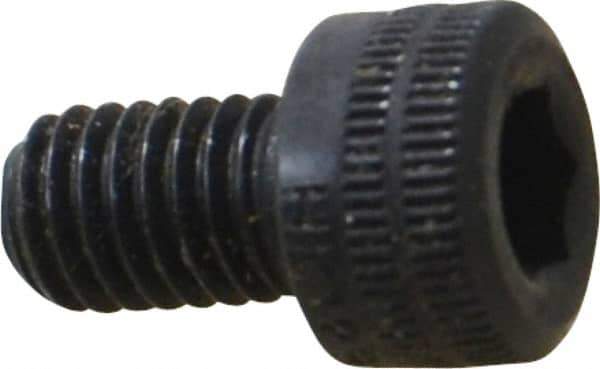 Holo-Krome - M5x0.80 Metric Coarse Hex Socket Drive, Socket Cap Screw - Grade 12.9 Alloy Steel, Black Oxide Finish, Fully Threaded, 8mm Length Under Head - Apex Tool & Supply