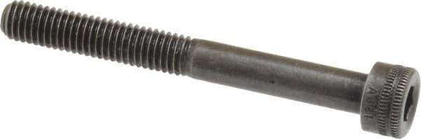 Holo-Krome - M5x0.80 Metric Coarse Hex Socket Drive, Socket Cap Screw - Grade 12.9 Alloy Steel, Black Oxide Finish, Partially Threaded, 45mm Length Under Head - Apex Tool & Supply
