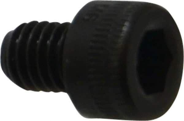 Holo-Krome - M6x1.00 Metric Coarse Hex Socket Drive, Socket Cap Screw - Grade 12.9 Alloy Steel, Black Oxide Finish, Fully Threaded, 8mm Length Under Head - Apex Tool & Supply