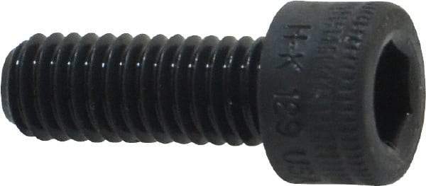 Holo-Krome - M6x1.00 Metric Coarse Hex Socket Drive, Socket Cap Screw - Grade 12.9 Alloy Steel, Black Oxide Finish, Fully Threaded, 16mm Length Under Head - Apex Tool & Supply