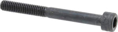 Holo-Krome - M6x1.00 Metric Coarse Hex Socket Drive, Socket Cap Screw - Grade 12.9 Alloy Steel, Black Oxide Finish, Partially Threaded, 55mm Length Under Head - Apex Tool & Supply