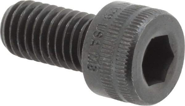 Holo-Krome - M8x1.25 Metric Coarse Hex Socket Drive, Socket Cap Screw - Grade 12.9 Alloy Steel, Black Oxide Finish, Fully Threaded, 16mm Length Under Head - Apex Tool & Supply