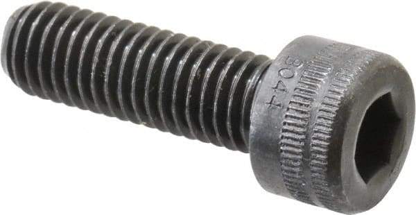 Holo-Krome - M8x1.25 Metric Coarse Hex Socket Drive, Socket Cap Screw - Grade 12.9 Alloy Steel, Black Oxide Finish, Fully Threaded, 25mm Length Under Head - Apex Tool & Supply