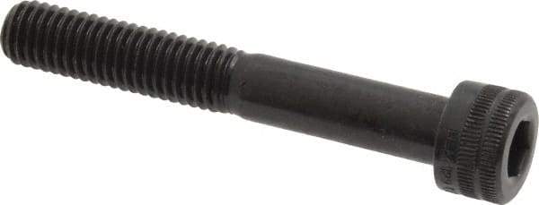 Holo-Krome - M8x1.25 Metric Coarse Hex Socket Drive, Socket Cap Screw - Grade 12.9 Alloy Steel, Black Oxide Finish, Partially Threaded, 55mm Length Under Head - Apex Tool & Supply
