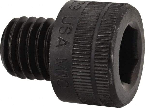 Holo-Krome - M10x1.50 Metric Coarse Hex Socket Drive, Socket Cap Screw - Grade 12.9 Alloy Steel, Black Oxide Finish, Fully Threaded, 10mm Length Under Head - Apex Tool & Supply