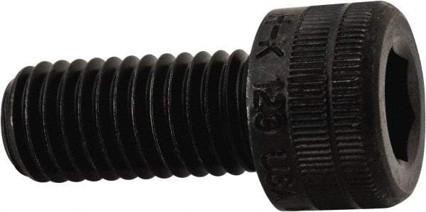 Holo-Krome - M10x1.50 Metric Coarse Hex Socket Drive, Socket Cap Screw - Grade 12.9 Alloy Steel, Black Oxide Finish, Fully Threaded, 22mm Length Under Head - Apex Tool & Supply