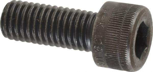 Holo-Krome - M10x1.50 Metric Coarse Hex Socket Drive, Socket Cap Screw - Grade 12.9 Alloy Steel, Black Oxide Finish, Fully Threaded, 25mm Length Under Head - Apex Tool & Supply