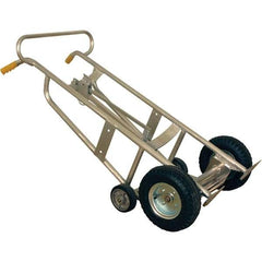 Wesco Industrial Products - 1,000 Lb Load Capacity, 30 & 55 Gal Pail Tipper - 25-7/8" Wide x 60" High, 4 Aluminum Wheels - Apex Tool & Supply