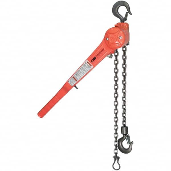 CM - 3,000 Lb Capacity, 10' Lift Height, Chain Manual Lever Hoist - Apex Tool & Supply
