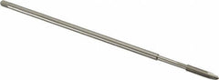 Hertel - #8-32 UNC 2 Flute H3 Bright Finish High Speed Steel Spiral Point Extension Tap - Plug Chamfer, 6" OAL, 2B Class of Fit - Apex Tool & Supply