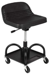Whiteside - 400 Lb Capacity, 4 Wheel Adjustable Creeper Seat - Steel, 15" Long x 22" Overall Height x 15" Wide - Apex Tool & Supply