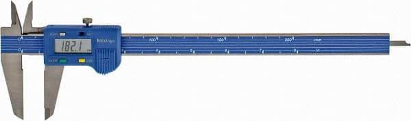 Mitutoyo - 0 to 200mm Range, 0.1mm Resolution, Electronic Caliper - Stainless Steel with 40mm Stainless Steel Jaws, 0.2mm Accuracy - Apex Tool & Supply