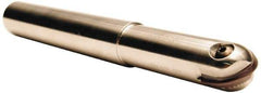 Tool-Flo - 1/2" Cut Diam, 1-1/4" Max Depth of Cut, 1/2" Shank Diam, 3.562" OAL, Indexable Ball Nose End Mill - 1-1/4" Head Length, Straight Shank, TNBS Toolholder, TBNR 500 Insert - Apex Tool & Supply