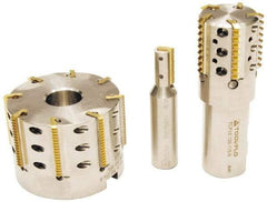 Tool-Flo - 0.969" Cut Diam, 1" Max Depth of Cut, 1" Shank Diam, Internal/External Indexable Thread Mill - Insert Style TI 1N, 2 Inserts, Toolholder Style TCP, 4-1/2" OAL - Apex Tool & Supply