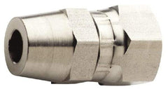 Made in USA - 9/16 x 3/8" Grade 316L Stainless Steel Pipe Swivel - Female JIC x Butt Weld End Connections - Apex Tool & Supply