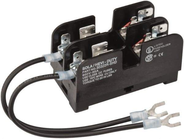 Sola/Hevi-Duty - 250 VAC, 15 Amp, Fuse Block - Apex Tool & Supply