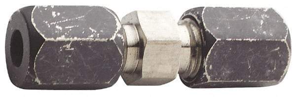 Made in USA - 1-1/2" OD, Grade 316Stainless Steel Union - 2" Hex, Comp x Comp Ends - Apex Tool & Supply