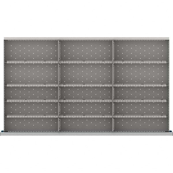 LISTA - 15-Compartment Drawer Divider Layout for 3.15" High Drawers - Apex Tool & Supply
