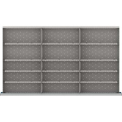LISTA - 15-Compartment Drawer Divider Layout for 3.15" High Drawers - Apex Tool & Supply