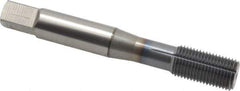 OSG - M10x1.00 Metric Fine D5 Thread Limit Bottoming Thread Forming Tap - Powdered Metal High Speed Steel, TiCN Finish, 2-15/16" OAL, 1-1/4" Thread Length, Right Hand Thread, Series EXOTAP NRT - Apex Tool & Supply
