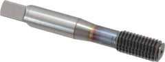 OSG - M10x1.50 Metric Coarse D10 Thread Limit Bottoming Thread Forming Tap - Powdered Metal High Speed Steel, TiCN Finish, 2-15/16" OAL, 1-1/4" Thread Length, Right Hand Thread, Series EXOTAP NRT - Apex Tool & Supply