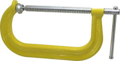 Gibraltar - Regular-Duty 8" Max Opening, 3-1/4" Throat Depth, Forged Steel Standard C-Clamp - 6,900 Lb Capacity, 0" Min Opening, Deep Throat - Apex Tool & Supply