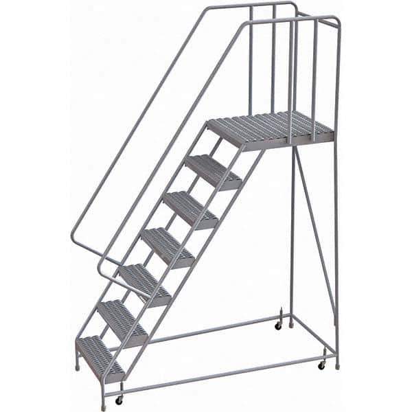TRI-ARC - Rolling & Wall Mounted Ladders & Platforms Type: Rolling Warehouse Ladder Style: Rolling Safety Ladder - Apex Tool & Supply