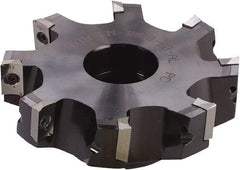 Kyocera - 4 Inserts, 3" Cut Diam, 1" Arbor Diam, 0.6" Max Depth of Cut, Indexable Square-Shoulder Face Mill - 90° Lead Angle, 1-25/32" High, XPMT 15T3 Insert Compatibility - Apex Tool & Supply