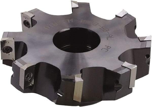 Kyocera - 38.1mm Cut Diam, 7.87mm Max Depth of Cut, 6° Indexable Chamfer & Angle Face Mill - 2 Inserts, XPMT 15T3 Insert, Right Hand Cut, 2 Flutes, Series FM - Apex Tool & Supply