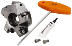 Kennametal - 4" Cut Diam, 1-1/4" Arbor Hole, 8mm Max Depth of Cut, 45° Indexable Chamfer & Angle Face Mill - 5 Inserts, HNPJ 1307... Insert, Right Hand Cut, 5 Flutes, Through Coolant, Series Dodeka Max - Apex Tool & Supply