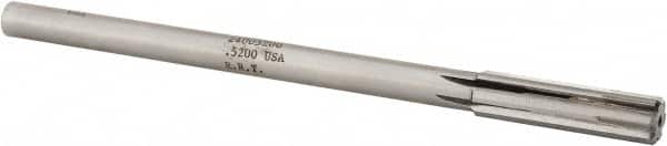 Made in USA - 0.52" Carbide-Tipped 6 Flute Chucking Reamer - Apex Tool & Supply
