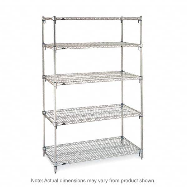Metro - 2,000 Lb Capacity 5 Shelf Wire Shelving - Starter Unit - Apex Tool & Supply