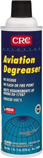 CRC - 20 oz Aerosol Aviation Degreaser - Aerosol, Halogenated - Apex Tool & Supply