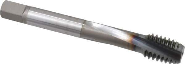OSG - 7/16-14 UNC 3 Flute Modified Bottoming Spiral Flute Tap - Powdered Metal, TiCN Finish, 3-5/32" OAL, Right Hand Flute, Right Hand Thread, H3, Series EXOTAP VC-10TI - Apex Tool & Supply
