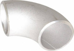 Merit Brass - 1-1/4" Grade 304L Stainless Steel Pipe 90° Long Radius Elbow - Butt Weld x Butt Weld End Connections - Apex Tool & Supply