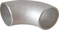 Merit Brass - 2" Grade 304L Stainless Steel Pipe 90° Long Radius Elbow - Butt Weld x Butt Weld End Connections - Apex Tool & Supply